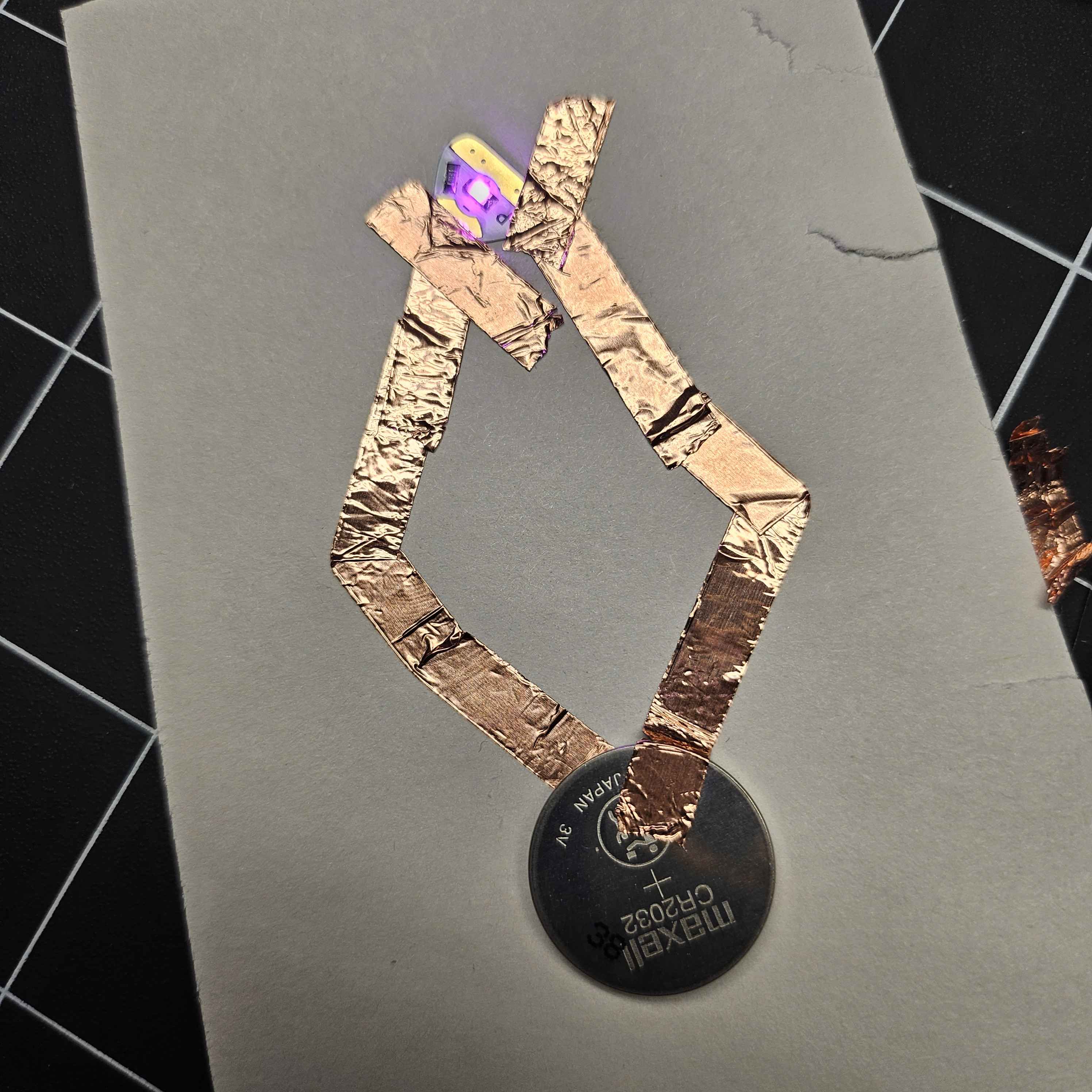 My first circuit made in week 1 of class.